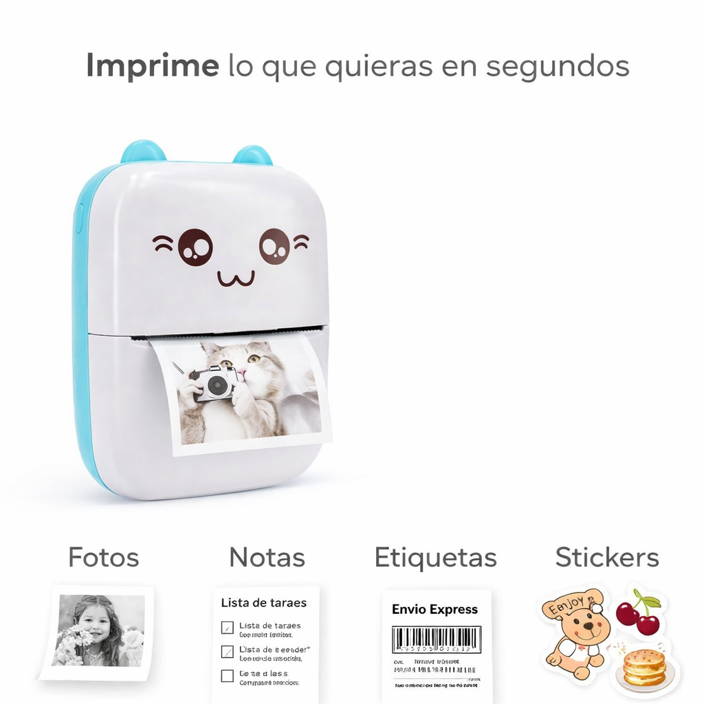 InstaPrint™ | Imprime fotos, notas y recuerdos al instante ✨
